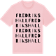 Pink Cotton t-shirt med Fredrikshall ordlek t-shirt