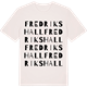 Vintage White t-shirt med Fredrikshall ordlek t-shirt