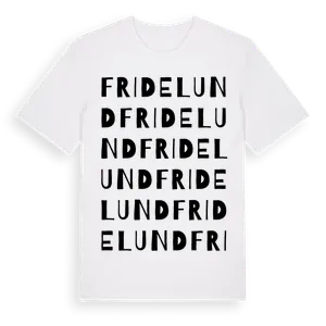 Fridelund ordlek t-shirt – ekologisk bomull t-shirt från Pinshirt