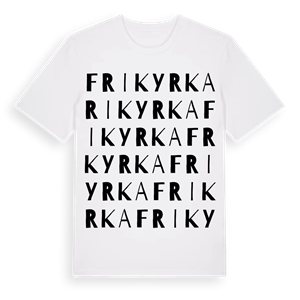 Frikyrka ordlek t-shirt – ekologisk bomull t-shirt från Pinshirt