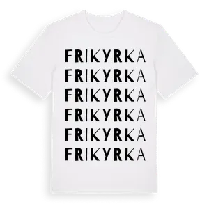 Frikyrka ordlek t-shirt – ekologisk bomull t-shirt från Pinshirt