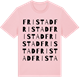 Pink Cotton t-shirt med Fristad ordlek t-shirt
