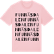 Pink Cotton t-shirt med Funnäsdalen ordlek t-shirt