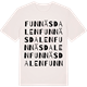 Vintage White t-shirt med Funnäsdalen ordlek t-shirt