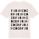 Vintage White t-shirt med Furuheden ordlek t-shirt