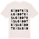 Vintage White t-shirt med Gäddträsk ordlek t-shirt