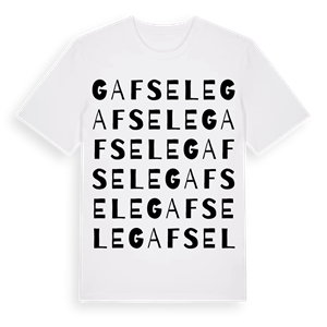 Gafsele ordlek t-shirt – ekologisk bomull t-shirt från Pinshirt