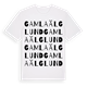 Gamla Älglund ordlek t-shirt