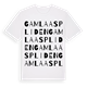 White t-shirt med Gamla Aspliden ordlek t-shirt