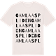 Vintage White t-shirt med Gamla Aspliden ordlek t-shirt