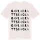 Vintage White t-shirt med Gamla Brattsbacka ordlek t-shirt