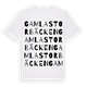 White t-shirt med Gamla Storbäcken ordlek t-shirt