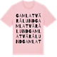 Pink Cotton t-shirt med Gamla Tvärålund ordlek t-shirt