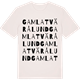 Vintage White t-shirt med Gamla Tvärålund ordlek t-shirt