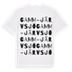 White t-shirt med Gamm-Järvsjö ordlek t-shirt
