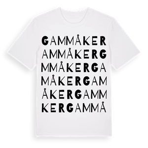 Gammåker ordlek t-shirt – ekologisk bomull t-shirt från Pinshirt