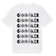 White t-shirt med Gammåker ordlek t-shirt