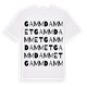 White t-shirt med Gammdammet ordlek t-shirt
