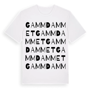 Gammdammet ordlek t-shirt – ekologisk bomull t-shirt från Pinshirt