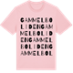 Pink Cotton t-shirt med Gammelboliden ordlek t-shirt