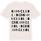 Vintage White t-shirt med Gammelboliden ordlek t-shirt