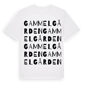 Gammelgården ordlek t-shirt – ekologisk bomull t-shirt från Pinshirt