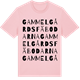 Pink Cotton t-shirt med Gammelgårdsfäbodarna ordlek t-shirt