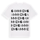 White t-shirt med Gammhem ordlek t-shirt