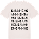 Vintage White t-shirt med Gammhem ordlek t-shirt