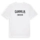 White t-shirt med Gammlia i Sverige t-shirt