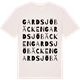 Vintage White t-shirt med Gardsjöbäcken ordlek t-shirt