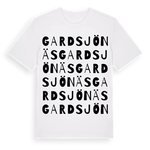 Gardsjönäs ordlek t-shirt – ekologisk bomull t-shirt från Pinshirt