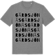 Mid Heather Gray t-shirt med Gärdsjönäs ordlek t-shirt