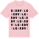 Pink Cotton t-shirt med Gardvik ordlek t-shirt