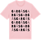 Pink Cotton t-shirt med Gargås ordlek t-shirt