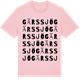 Pink Cotton t-shirt med Gärssjö ordlek t-shirt