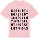 Pink Cotton t-shirt med Gåsflötan ordlek t-shirt
