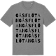 Mid Heather Gray t-shirt med Gåsflötan ordlek t-shirt