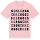 Pink Cotton t-shirt med Genberg ordlek t-shirt