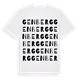 White t-shirt med Genberg ordlek t-shirt
