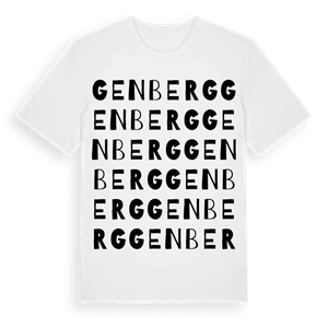 Genberg ordlek t-shirt – ekologisk bomull t-shirt från Pinshirt
