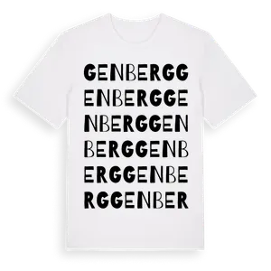 Genberg ordlek t-shirt – ekologisk bomull t-shirt från Pinshirt