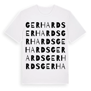 Gerhards ordlek t-shirt – ekologisk bomull t-shirt från Pinshirt