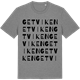 Mid Heather Gray t-shirt med Getviken ordlek t-shirt