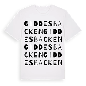 Giddesbacken ordlek t-shirt – ekologisk bomull t-shirt från Pinshirt