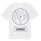 White t-shirt med Gimonäs t-shirt
