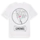 White t-shirt med Gimonäs t-shirt