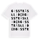 Gissträskliden ordlek t-shirt