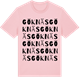 Pink Cotton t-shirt med Göknäs ordlek t-shirt