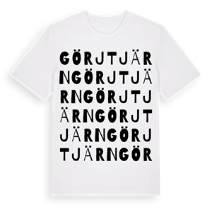 Görjtjärn ordlek t-shirt – ekologisk bomull t-shirt från Pinshirt